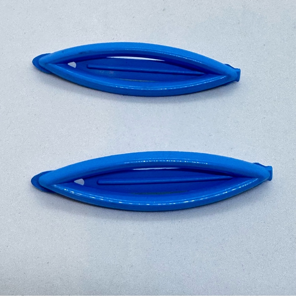 Vintage 4 Pairs 1980's Snap Back Plastic Girls' Hair Barrettes Unbranded Retro - Picture 5 of 14
